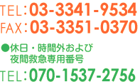 電話番号、FAX番号